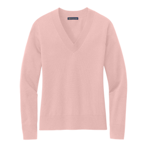 B2438W Women's Cotton Stretch V-Neck Sweater