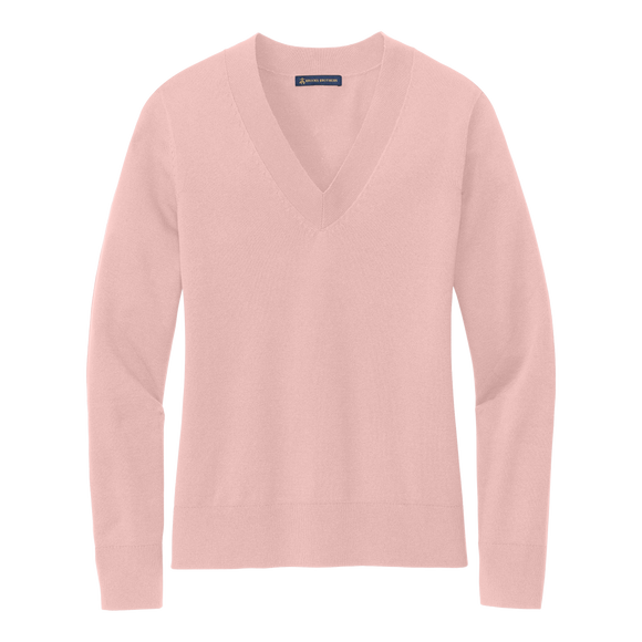 B2438W Women's Cotton Stretch V-Neck Sweater