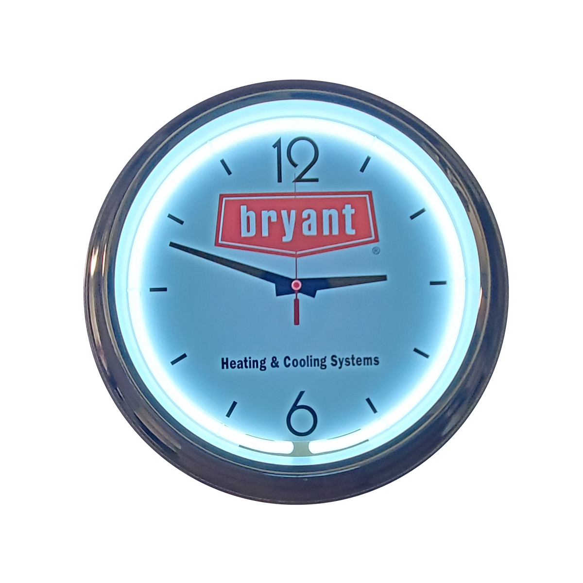 B1342 Neon Wall Clock Bryant Logo Store