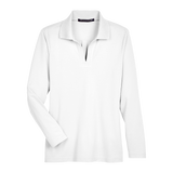 B2025W Ladies Plaited Long Sleeve Polo
