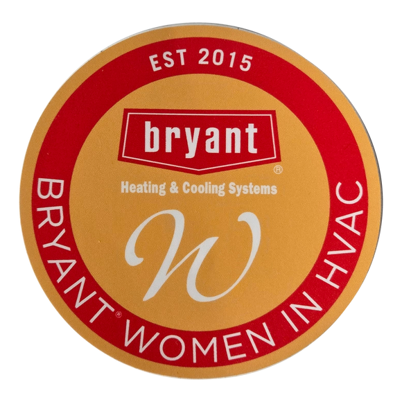 B2569 Vinyl Removable Bryant WHVAC Sticker
