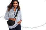 B2563  Matte Dual-Compartment Crossbody