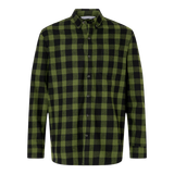 B2615  Men's Flannel Button Down Shirt