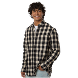 B2615  Men's Flannel Button Down Shirt