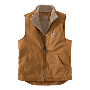 B2469 Sherpa-Lined Mock Neck Vest