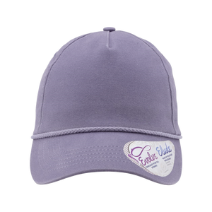 B2546  Ladies Washed 5-Panel Rope Cap