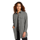 B2478 Women's Long Sleeve Twill Overshirt