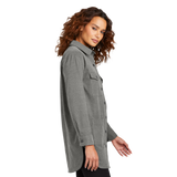 B2478 Women's Long Sleeve Twill Overshirt