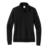 B2457W Ladies Club Fleece Sleeve Swoosh 1/2-Zip