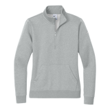 B2457W Ladies Club Fleece Sleeve Swoosh 1/2-Zip