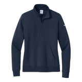 B2457W Ladies Club Fleece Sleeve Swoosh 1/2-Zip