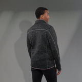 B2493M Sweater Knit Full Zip Jacket with Thumb Holes