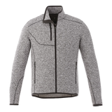 B2493M Sweater Knit Full Zip Jacket with Thumb Holes