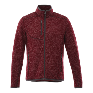 B2493M Sweater Knit Full Zip Jacket with Thumb Holes