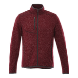 B2493M Sweater Knit Full Zip Jacket with Thumb Holes