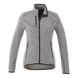 B2493W Women's Sweater Knit Full Zip Jacket with Thumb Holes