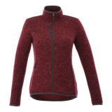 B2493W Women's Sweater Knit Full Zip Jacket with Thumb Holes