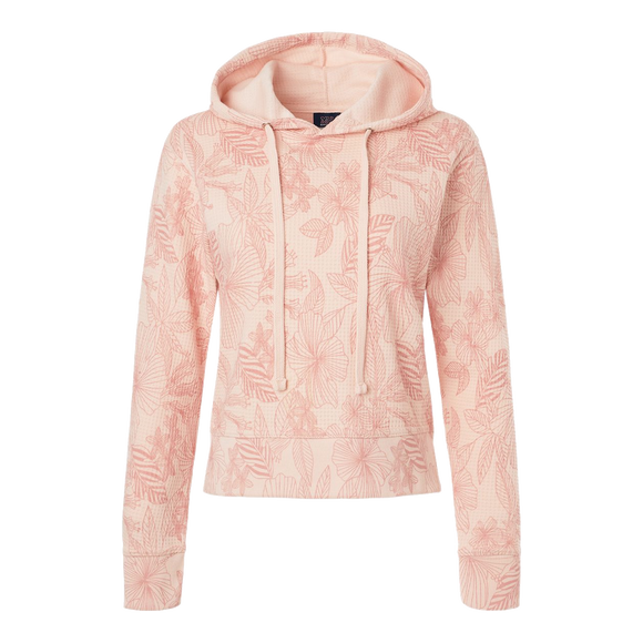 B2544  Ladies Maddie Floral Print Hooded Sweatshirt
