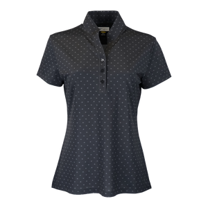 B2490W Women's Micro Pique Spinner Print Polo