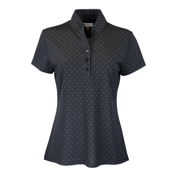B2490W Women's Micro Pique Spinner Print Polo