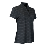 B2490W Women's Micro Pique Spinner Print Polo