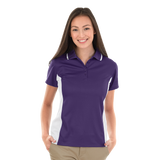 B1830W Ladies Colorblocked Wicking Polo