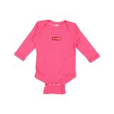 BY1811 Infant Long Sleeve Baby Rib Bodysuit