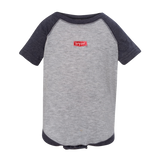 BY1810B Infant Baseball Fine Jersey Bodysuit