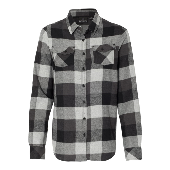 B1716W Ladies Yarn-Dyed Flannel Shirt
