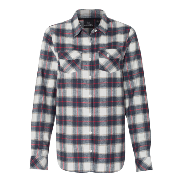 B1716W Ladies Yarn-Dyed Flannel Shirt