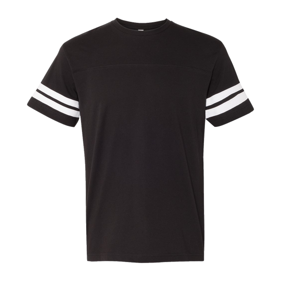 B1844M Mens Football Fine Jersey Tee