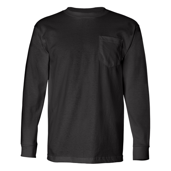 B1205 USA-Made Long Sleeve Pocket Tee