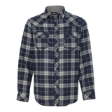 B1716M Mens Yarn-Dyed Flannel Shirt