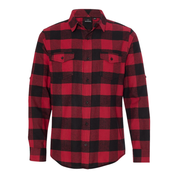 B1716M Mens Yarn-Dyed Flannel Shirt