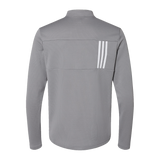 B2080M Mens 3 Stripes Double Knit 1/4 Zip Pullover