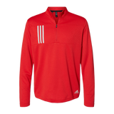 B2080M Mens 3 Stripes Double Knit 1/4 Zip Pullover