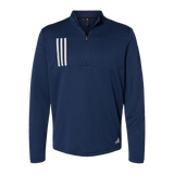 B2080M Mens 3 Stripes Double Knit 1/4 Zip Pullover