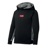 BY1807 Youth CamoHex Fleece Colorblock Hoodie