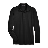 B2025M Mens Plaited Long Sleeve Polo