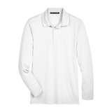 B2025M Mens Plaited Long Sleeve Polo