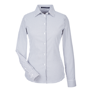 B1980 Ladies CrownLux Performance Micro Windowpane Shirt