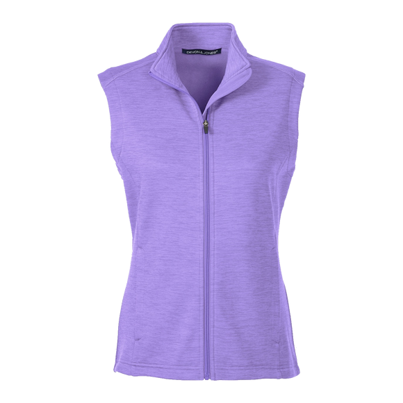 B1794W Ladies Newbury Melange Fleece Vest