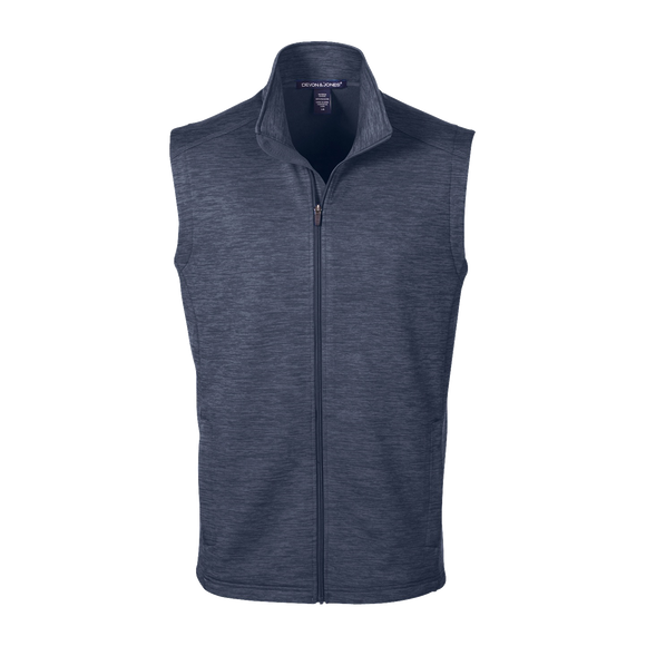 B1794M Mens Newbury Melange Fleece Vest