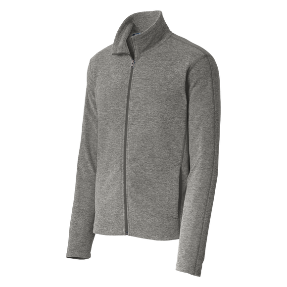 B1734M Mens Heather Microfleece Full Zip Jacket