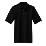 B1309MP Mens Pique Knit Pocket Polo