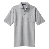 B1309MP Mens Pique Knit Pocket Polo