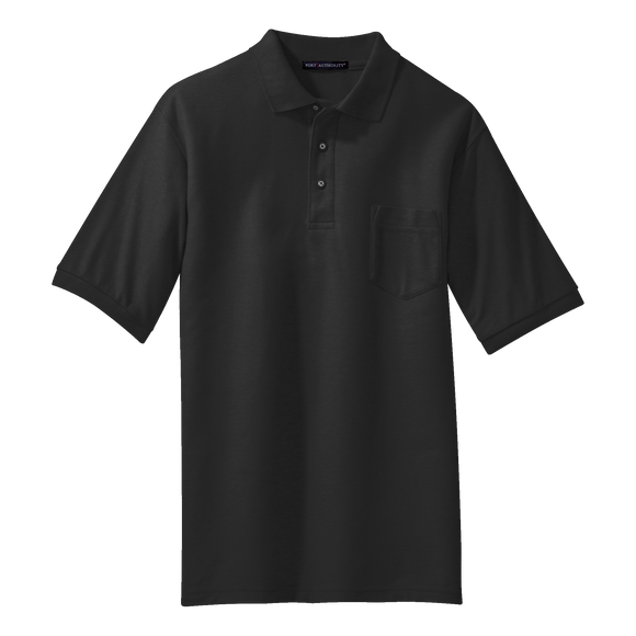 B1308MPT Mens Tall Silk Touch Pocket Polo