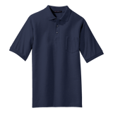 B1308MPT Mens Tall Silk Touch Pocket Polo