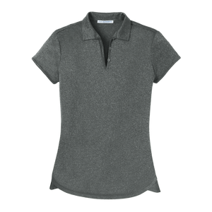 B1718W Ladies Trace Heather Polo