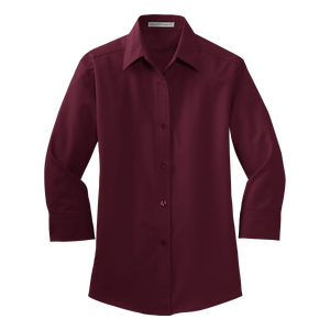 B1302W3/4 Ladies Easy Care 3/4 Sleeve Shirt